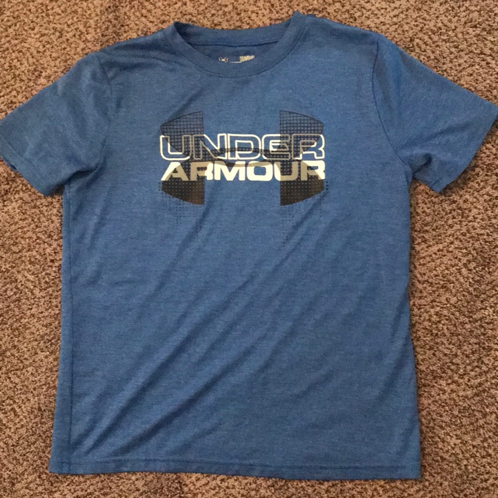 Blue Under Armour heat gear T